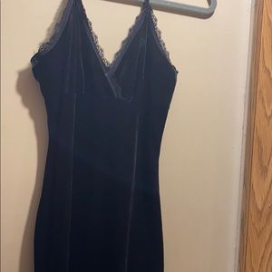 Little black velvet dress